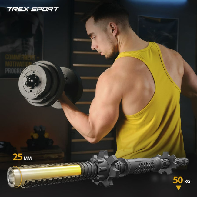 Гантели композитные регулируемые TREX Sport 2х20кг