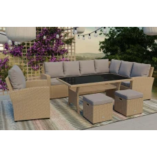 Набор садовой мебели Di Volio ROSSANO Бежевый/Светло-серый
