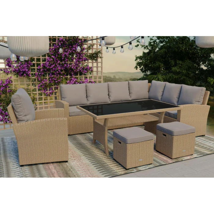 Набір садових меблів Di Volio ROSSANO Бежевий/Світло-сірий