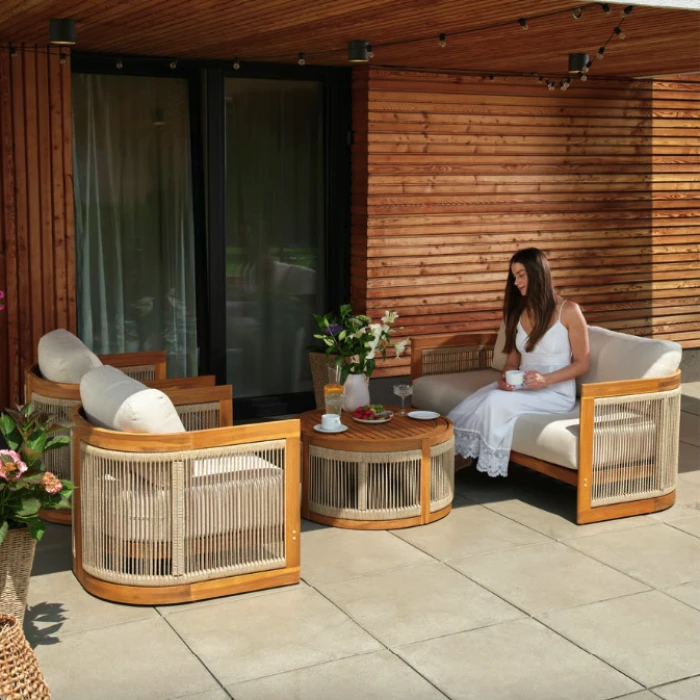 Комплект садових меблів Di Volio Groseto бежевий