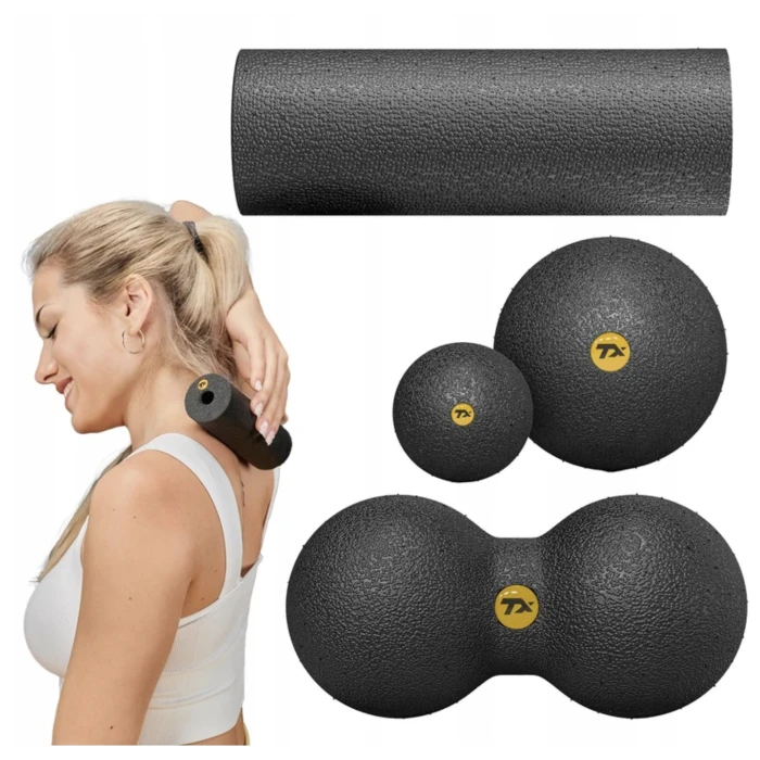 Набір масажерів Trex Sport TX-025EPS 4в1 для йоги та фітнесу чорний