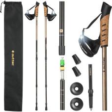 Трекінгові палки Outtec карбонові 3-х секційні 65-135см Anti-shock