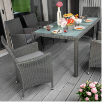 Садовая мебель Di Volio VERONA 6+1 Серый/серый