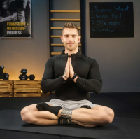 Коврик для йоги TX-019NGM NBR 1см 190х80 чорний