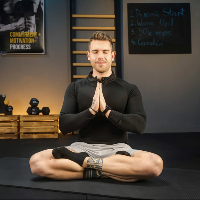 Коврик для йоги TX-019NGM NBR 1см 190х80 черный