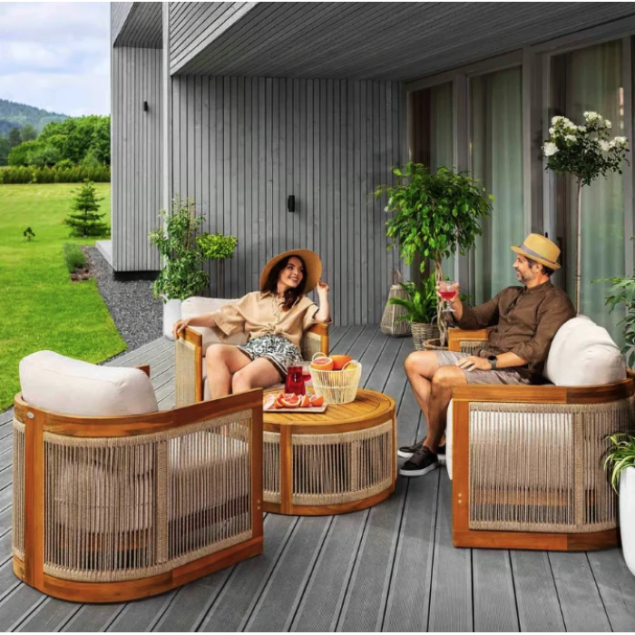 Комплект садових меблів Di Volio Groseto бежевий