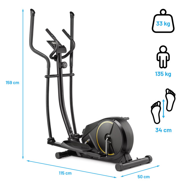 Орбітрек Gymtek XC1500 магнітний золотий
