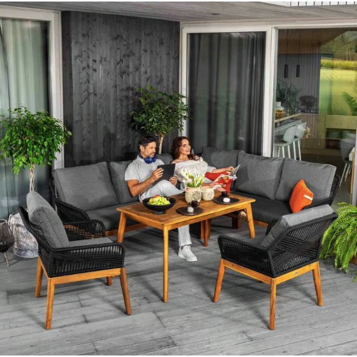 Комплект садовой мебели Di Volio Albenga черный