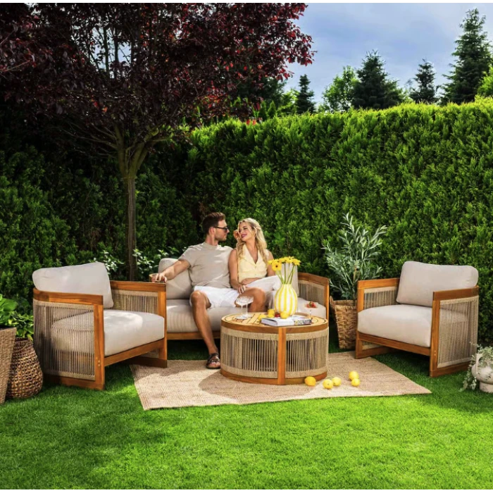 Комплект садових меблів Di Volio Groseto бежевий