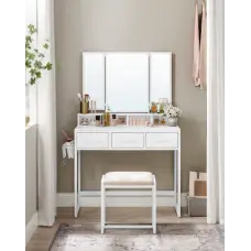 Туалетний столик Leobert Vicco трюмо з пуфом білий