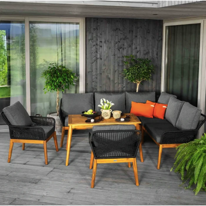 Комплект садовой мебели Di Volio Albenga черный