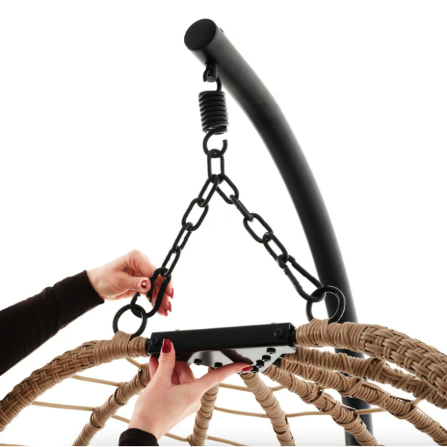 Підвісне крісло-кокон Di Volio Corta одномісне бежевий