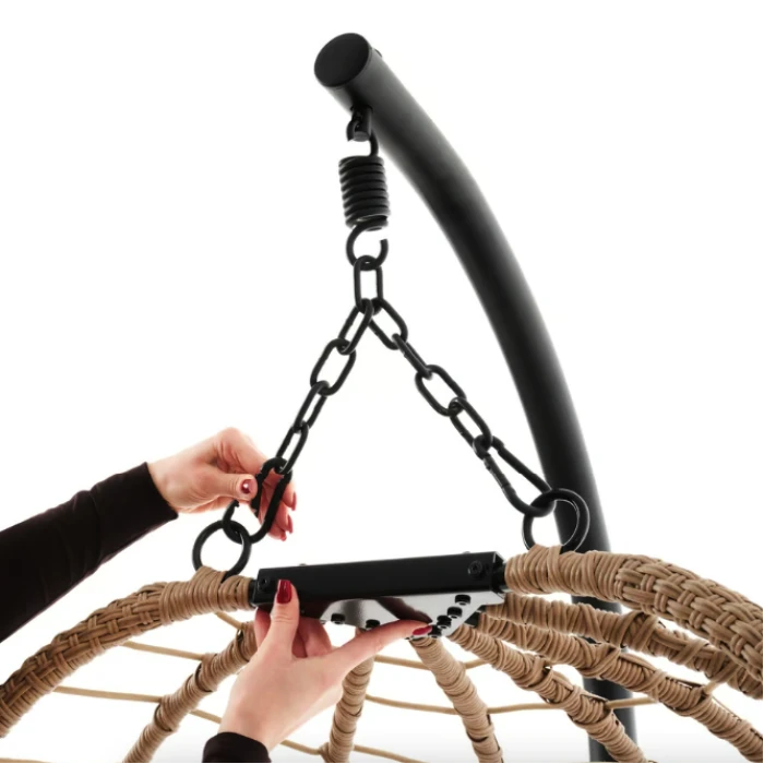 Підвісне крісло-кокон Di Volio Corta одномісне бежевий