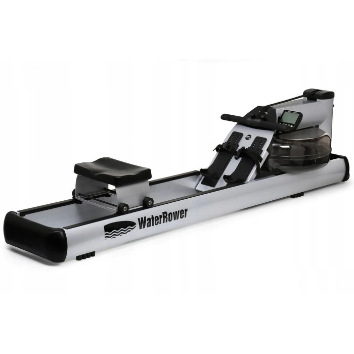 Гребной водный тренажер WaterRower M1 LoRise S4 Aluminum серый