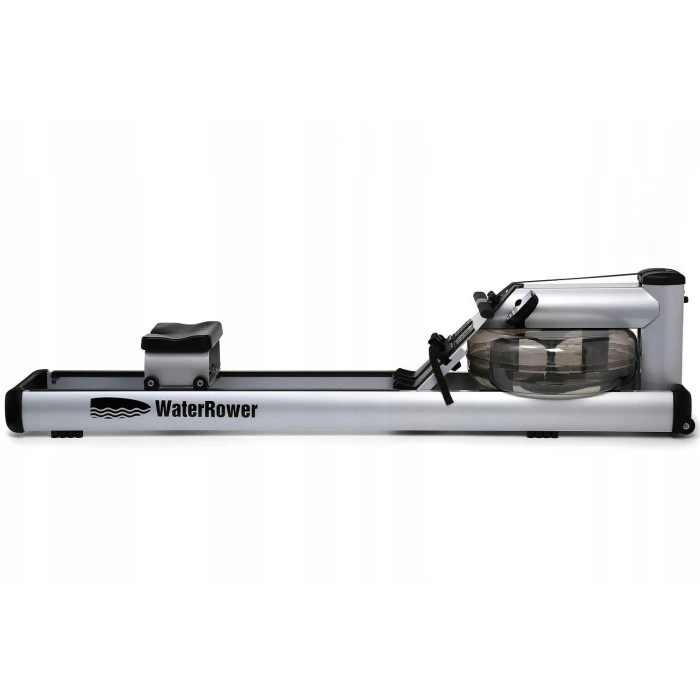 Гребной водный тренажер WaterRower M1 LoRise S4 Aluminum серый