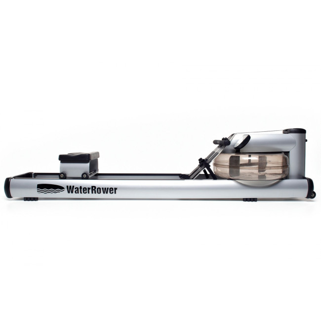 Гребной водный тренажер WaterRower M1 LoRise S4 Aluminum серый