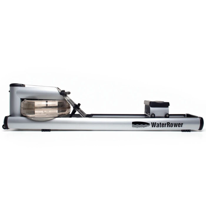 Гребной водный тренажер WaterRower M1 LoRise S4 Aluminum серый
