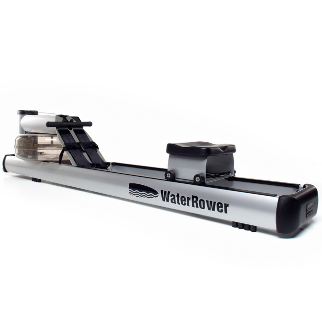 Гребной водный тренажер WaterRower M1 LoRise S4 Aluminum серый