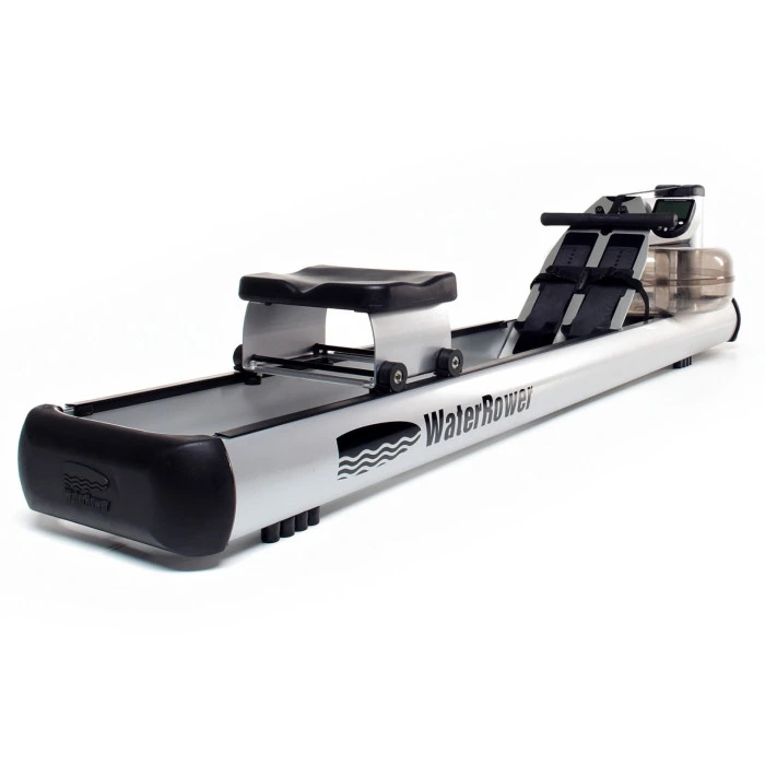 Гребной водный тренажер WaterRower M1 LoRise S4 Aluminum серый