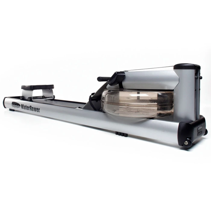 Гребной водный тренажер WaterRower M1 LoRise S4 Aluminum серый