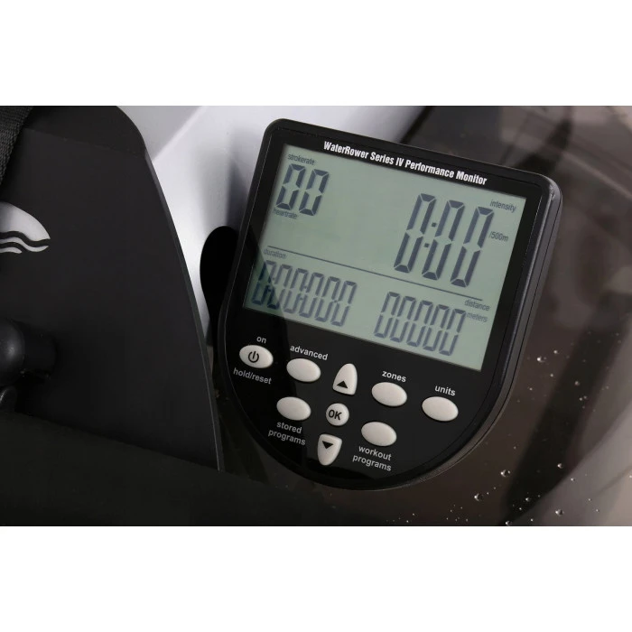 Гребной водный тренажер WaterRower M1 LoRise S4 Aluminum серый