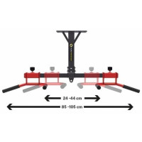 Турник для подтяжки DD10 HMS – черно-красный