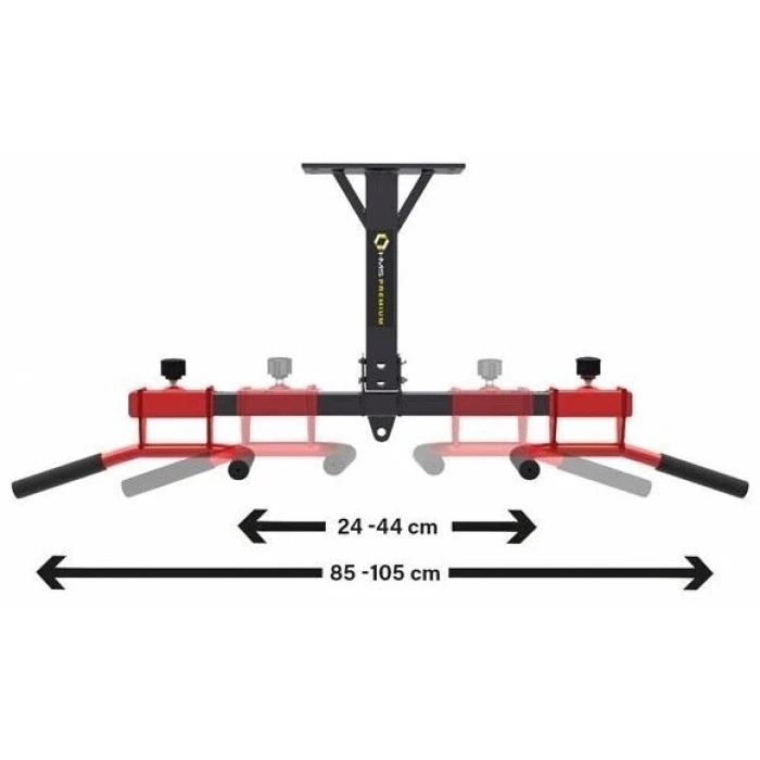 Турник для подтяжки DD10 HMS – черно-красный