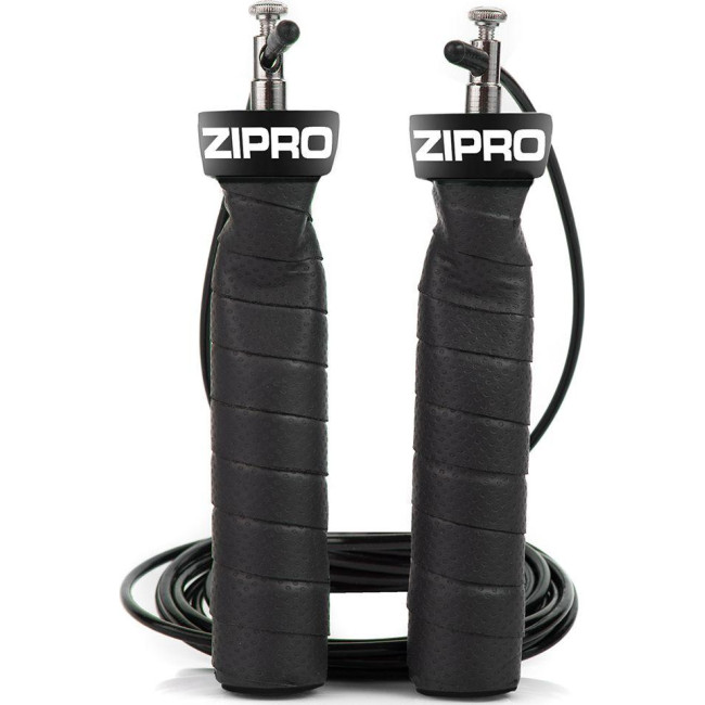 Скакалка Zipro спортивная 300см, черная
