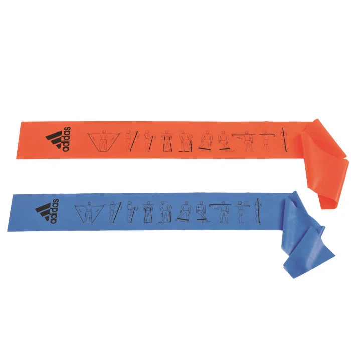 Набір стрічок-еспандерів для вправ Adidas ADTB-10604 червоно-синій