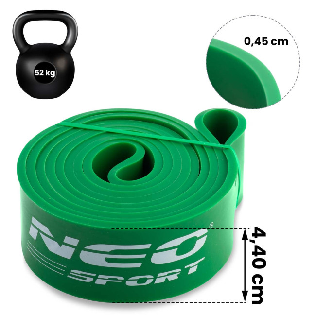 Резинка для тренировок NS-960 Neo-Sport зеленая