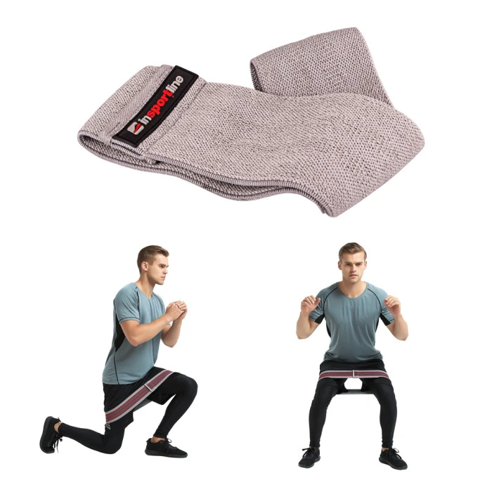 Стрічка-еспандер для вправ inSPORTline Lopr 66 см сіра