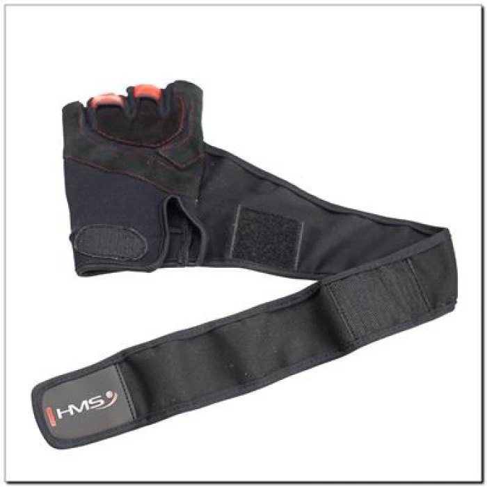 Фитнес-рукавицы мужские RST01 HMS – черно-красные/размер S