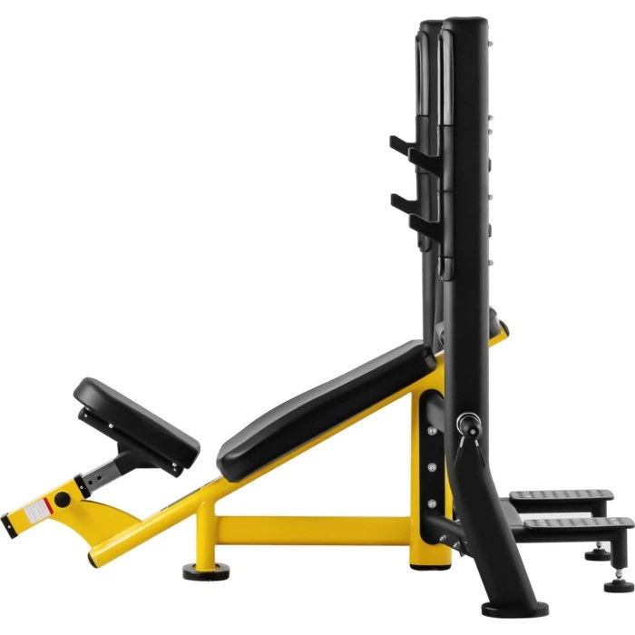 Похила лава Gymrex для штанги чорно-жовта