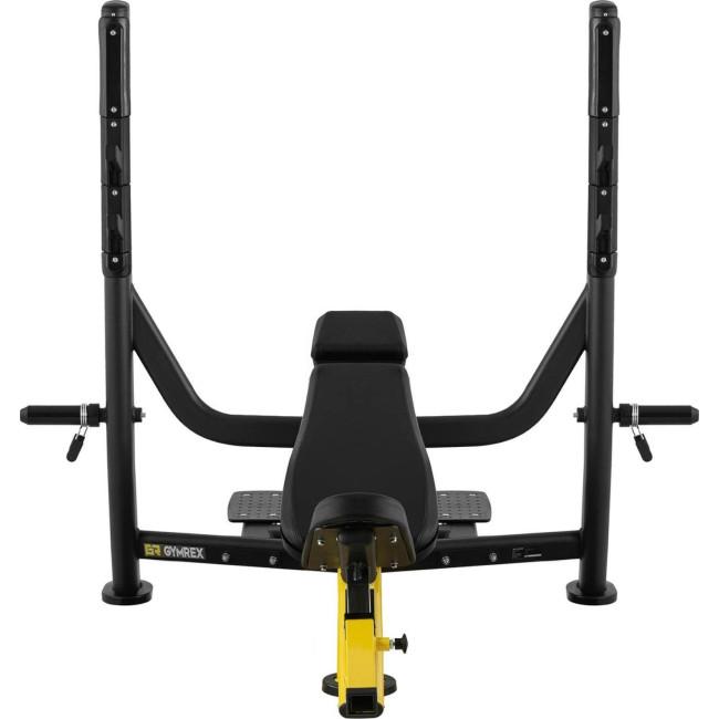 Похила лава Gymrex для штанги чорно-жовта