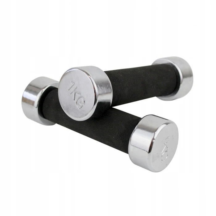 Хромированные гантели MASTER 1 кг х 2 шт.