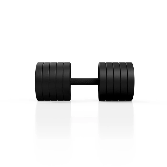 Гантель стальная прорезиненная Marbo Sport 40 кг красная