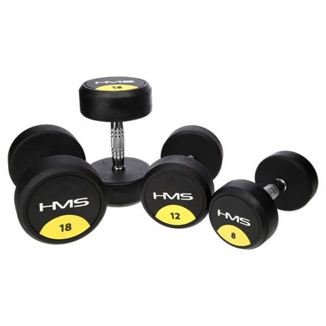 Гантель прогумована HMS HG PRO, 18 кг