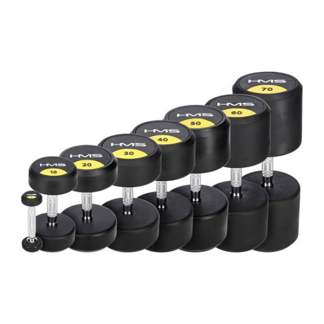 Гантель прогумована HMS HG PRO, 18 кг
