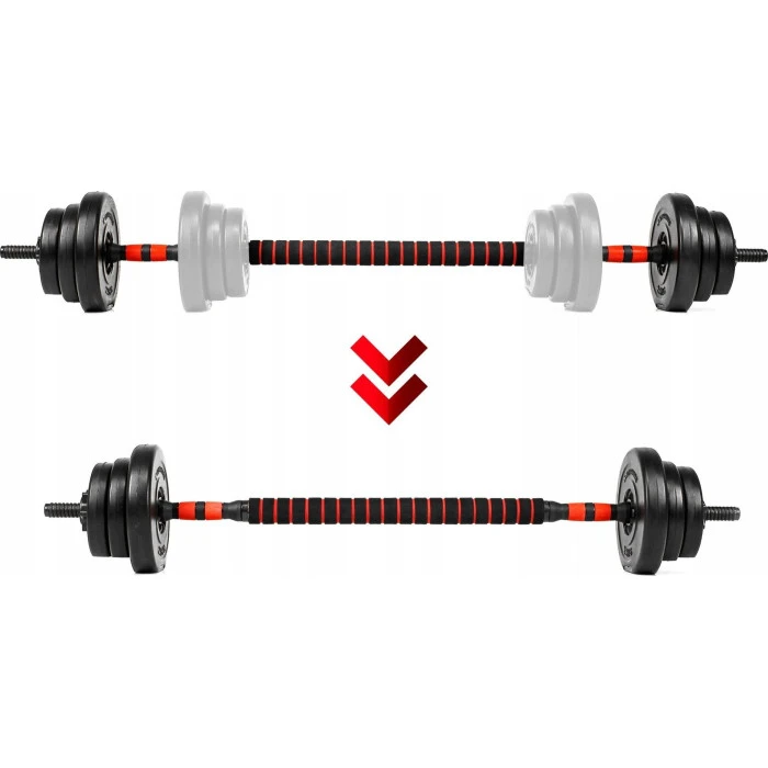 Гантели Meteor битумные 2 х 10 кг