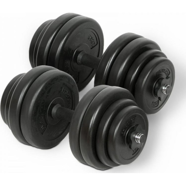 Гантели Physionics битумные 2 х 15 кг