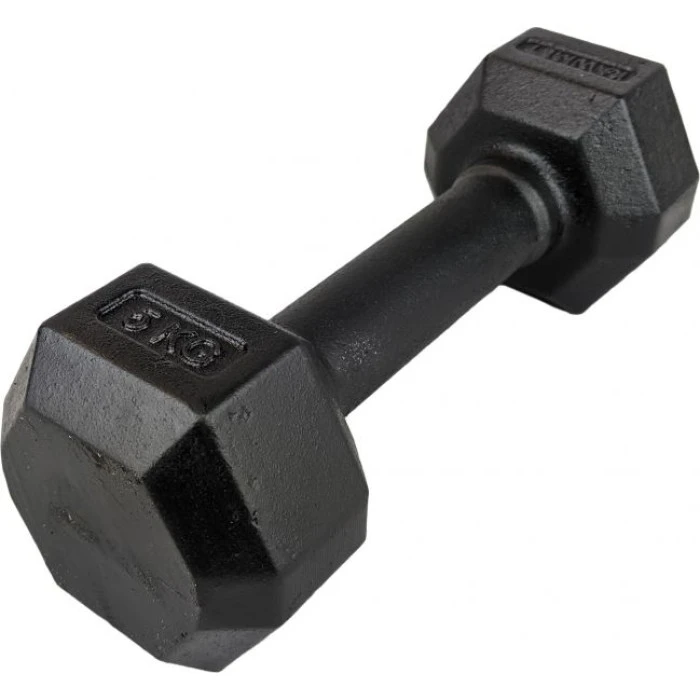 Гантель Kawmet шестигранна чавунна 5 кг