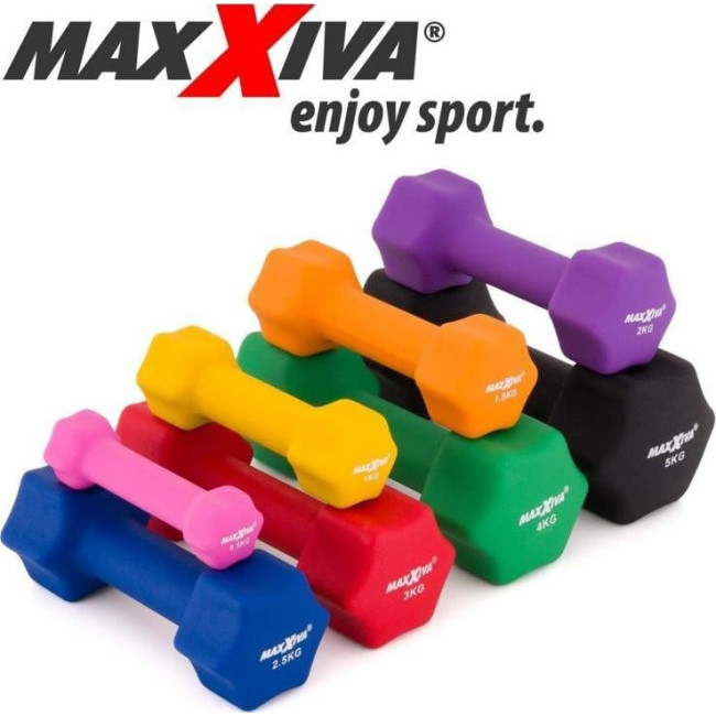 Гантели Maxxiva D84986 неопреновые 2 x 2,5 кг.