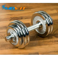 Гантель Movit M01293 хромована 1 х 15 кг