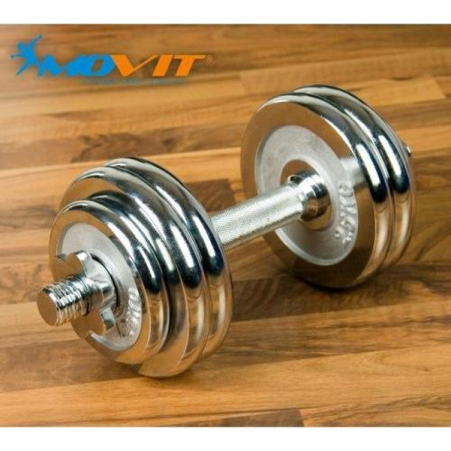 Гантель Movit M01293 хромированный 1 х 15 кг