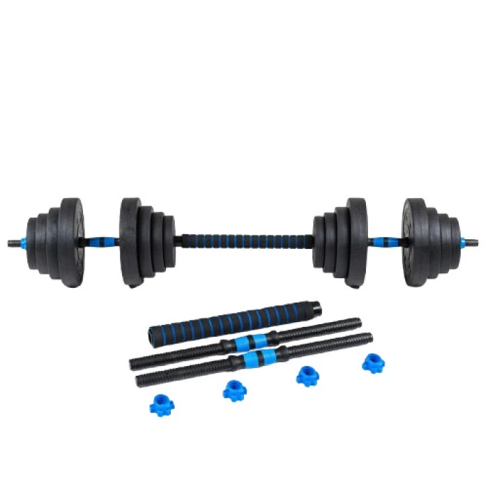 Гантели разборные битумные THUNDER GYM-02 с соединителем для штанги, 2 x 10 кг