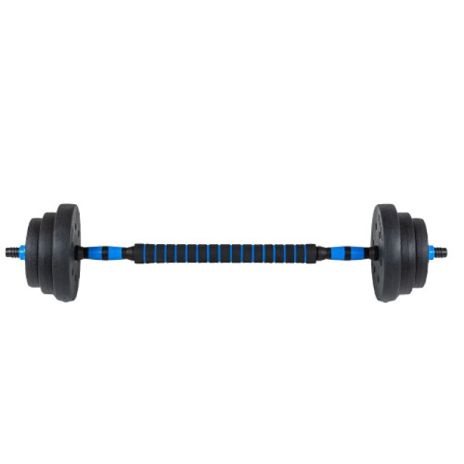 Гантелі розбірні бітумні THUNDER GYM-02 зі з'єднувачем для штанги, 2 x 10 кг