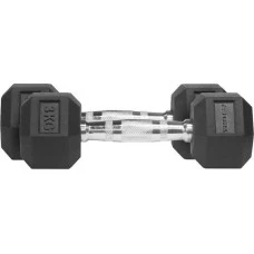 Гантели прорезиненные Thorn+Fit Hex, 2 х 3 кг