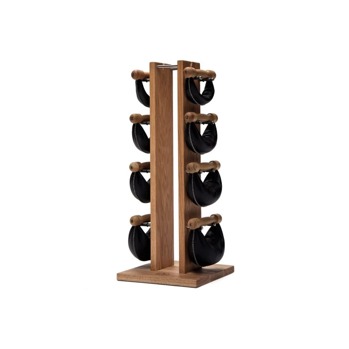 Гантели с подставкой NOHrD SwingBel Tower 2-8 Kg Set Oak Oak Leather