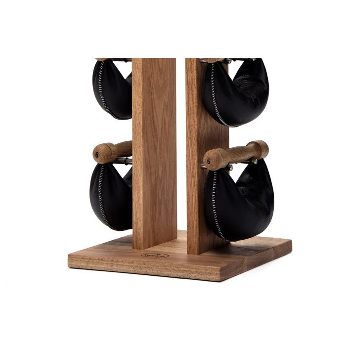 Гантели с подставкой NOHrD SwingBel Tower 2-8 Kg Set Oak Oak Leather