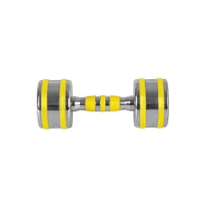 Гантель хромированный inSPORTline Yellsteel 9 кг